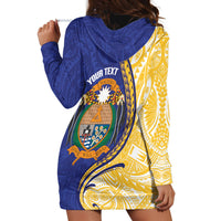 Personalised Nauru Angam Day Hoodie Dress Naoero Frigatebird With Flag Proud