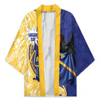 Personalised Nauru Angam Day Kimono Naoero Frigatebird With Flag Proud