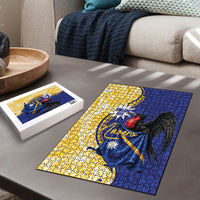 Nauru Angam Day Puzzle Naoero Frigatebird With Flag Proud