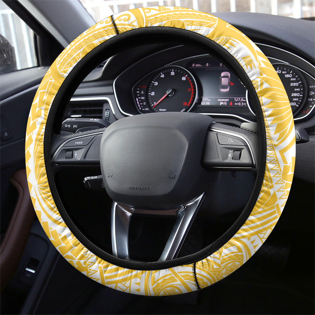 Nauru Angam Day Steering Wheel Cover Naoero Frigatebird With Flag Proud