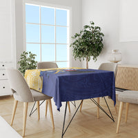 Nauru Angam Day Tablecloth Naoero Frigatebird With Flag Proud