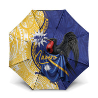 Nauru Angam Day Umbrella Naoero Frigatebird With Flag Proud