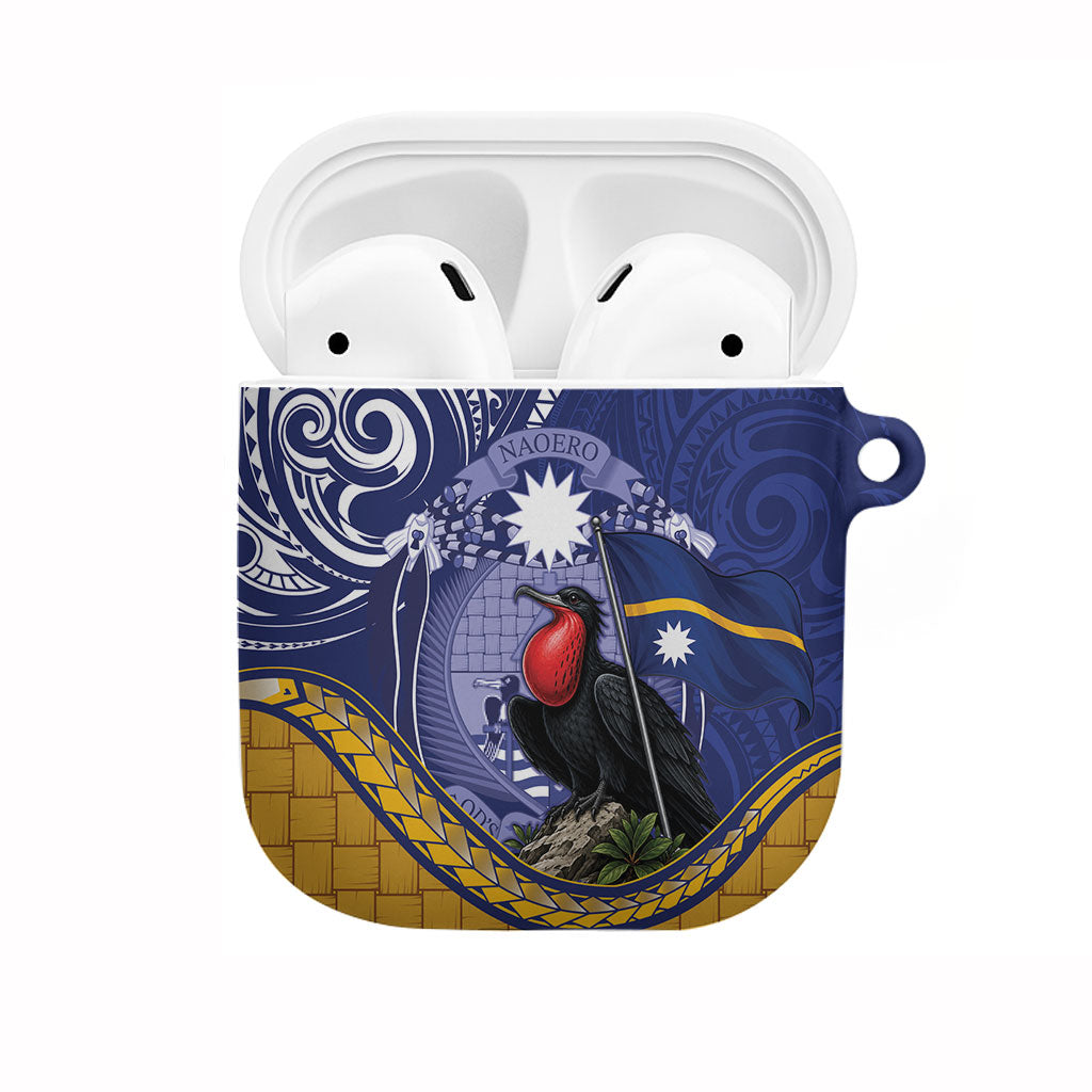 Magnificent Frigatebird Nauru AirPods Case Pandanus Weaving Polynesian Pattern