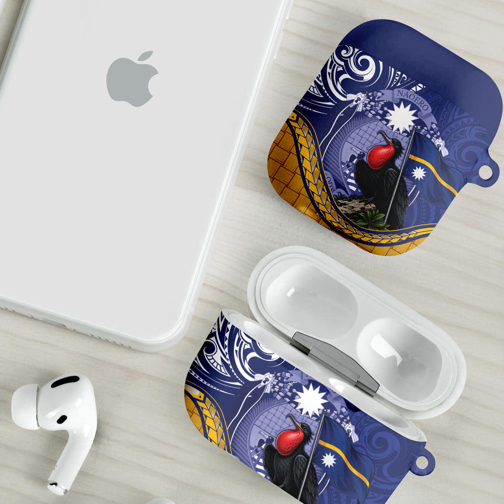 Magnificent Frigatebird Nauru AirPods Case Pandanus Weaving Polynesian Pattern