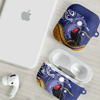 Magnificent Frigatebird Nauru AirPods Case Pandanus Weaving Polynesian Pattern