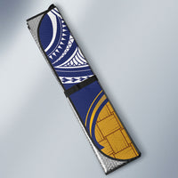 Magnificent Frigatebird Nauru Auto Sun Shade Pandanus Weaving Polynesian Pattern