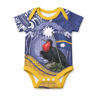Magnificent Frigatebird Nauru Baby Onesie Pandanus Weaving Polynesian Pattern
