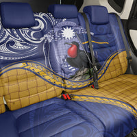 Magnificent Frigatebird Nauru Back Car Seat Cover Pandanus Weaving Polynesian Pattern