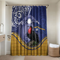 Magnificent Frigatebird Nauru Bathroom Set Pandanus Weaving Polynesian Pattern
