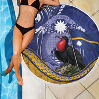 Magnificent Frigatebird Nauru Beach Blanket Pandanus Weaving Polynesian Pattern