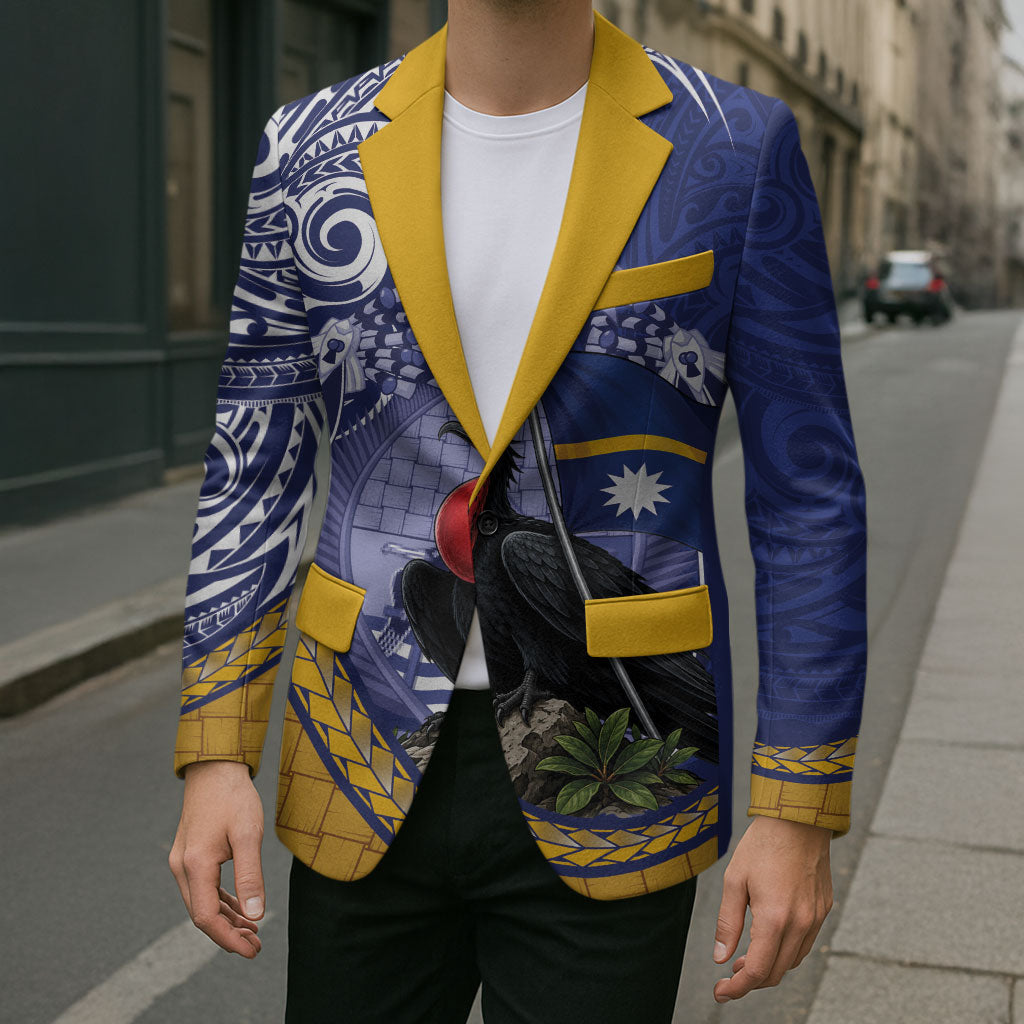 Magnificent Frigatebird Nauru Blazer Pandanus Weaving Polynesian Pattern
