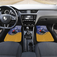 Magnificent Frigatebird Nauru Car Mats Pandanus Weaving Polynesian Pattern