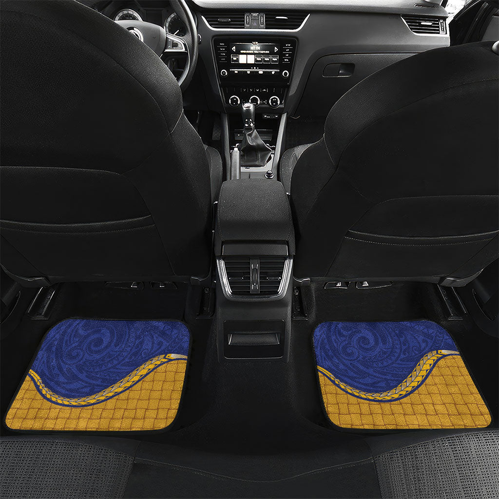 Magnificent Frigatebird Nauru Car Mats Pandanus Weaving Polynesian Pattern