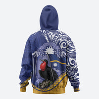 Magnificent Frigatebird Nauru Hoodie Pandanus Weaving Polynesian Pattern