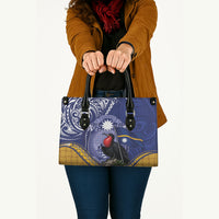 Magnificent Frigatebird Nauru Leather Bag Pandanus Weaving Polynesian Pattern