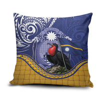 Magnificent Frigatebird Nauru Pillow Cover Pandanus Weaving Polynesian Pattern