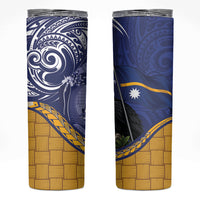 Magnificent Frigatebird Nauru Skinny Tumbler Pandanus Weaving Polynesian Pattern