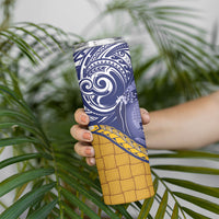 Magnificent Frigatebird Nauru Skinny Tumbler Pandanus Weaving Polynesian Pattern