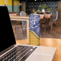 Magnificent Frigatebird Nauru Skinny Tumbler Pandanus Weaving Polynesian Pattern