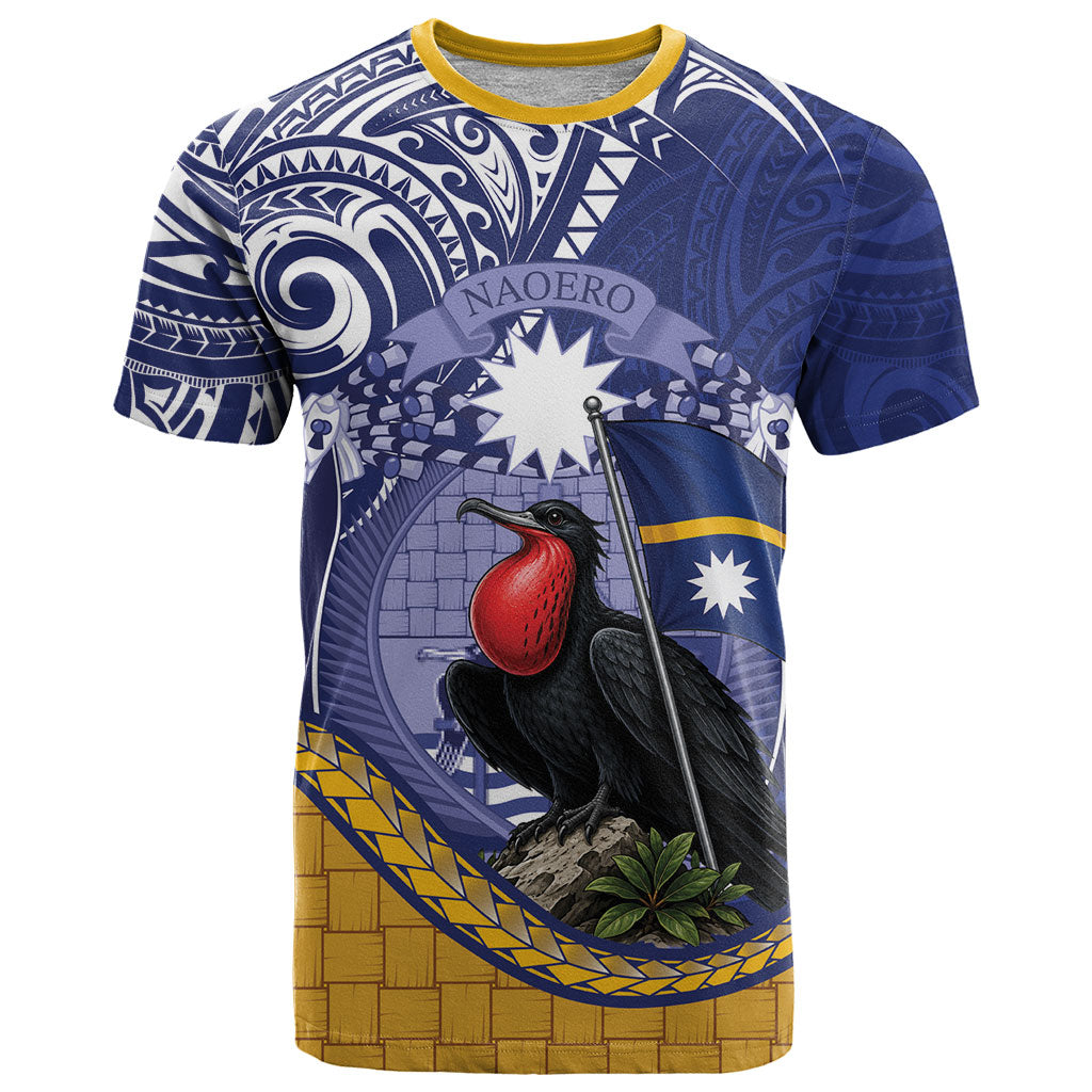 Magnificent Frigatebird Nauru T Shirt Pandanus Weaving Polynesian Pattern