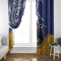 Magnificent Frigatebird Nauru Window Curtain Pandanus Weaving Polynesian Pattern
