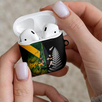 New Zealand and South Africa Rugby AirPods Case Ultimate Rivalry All Black Springboks