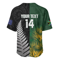 New Zealand and South Africa Rugby Custom Baseball Jersey Ultimate Rivalry All Black Springboks