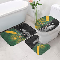 New Zealand and South Africa Rugby Bathroom Set Ultimate Rivalry All Black Springboks