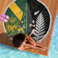 New Zealand and South Africa Rugby Beach Blanket Ultimate Rivalry All Black Springboks