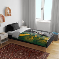 New Zealand and South Africa Rugby Bedding Set Ultimate Rivalry All Black Springboks