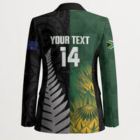 New Zealand and South Africa Rugby Custom Blazer Ultimate Rivalry All Black Springboks