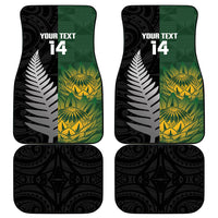 New Zealand and South Africa Rugby Custom Car Mats Ultimate Rivalry All Black Springboks