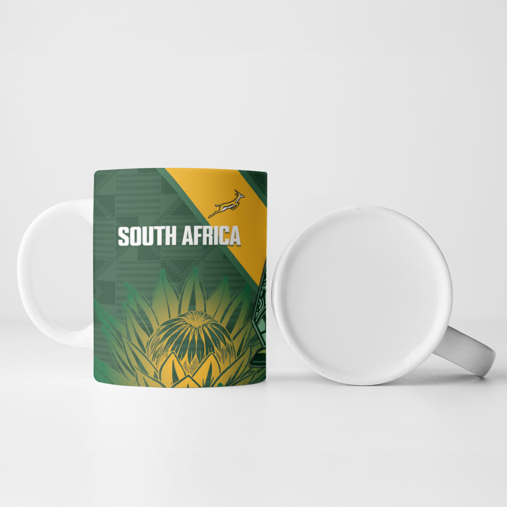 New Zealand and South Africa Rugby Ceramic Mug Ultimate Rivalry All Black Springboks