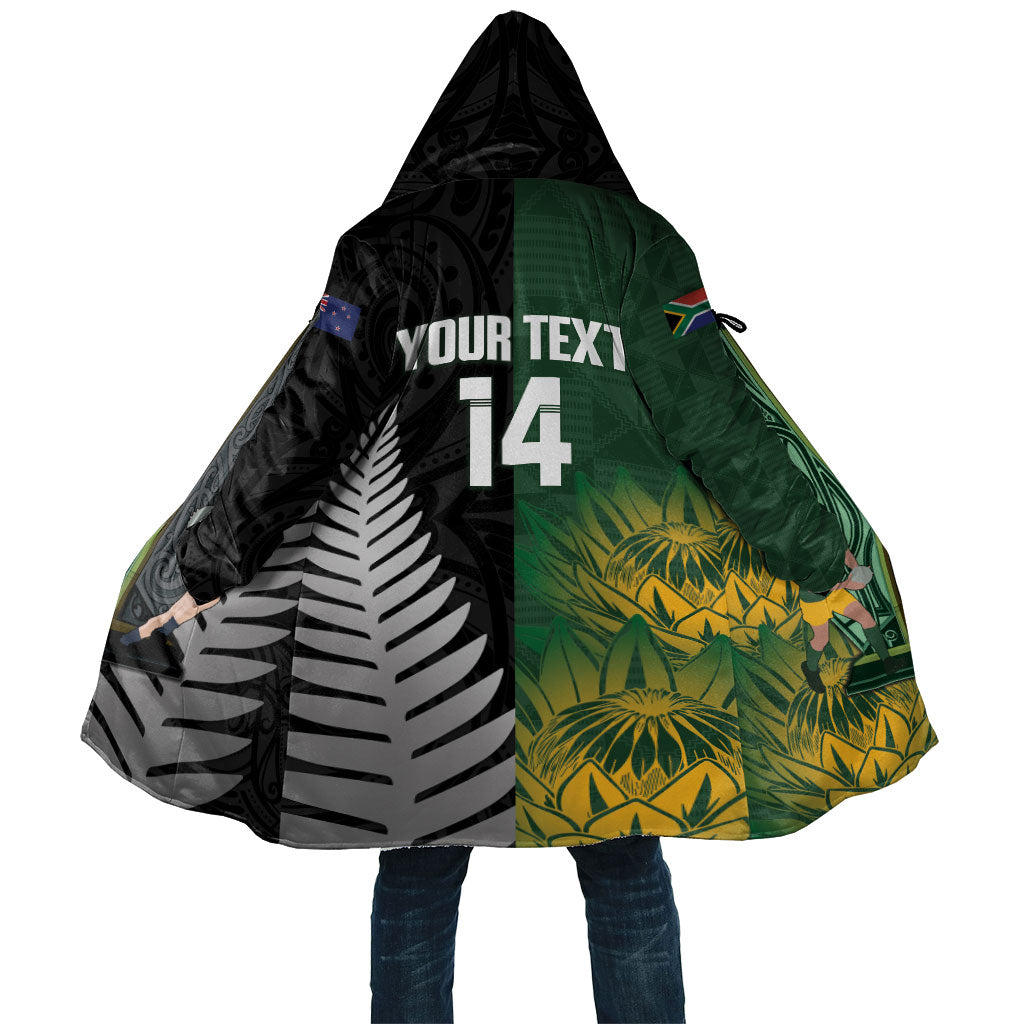 New Zealand and South Africa Rugby Custom Cloak Ultimate Rivalry All Black Springboks
