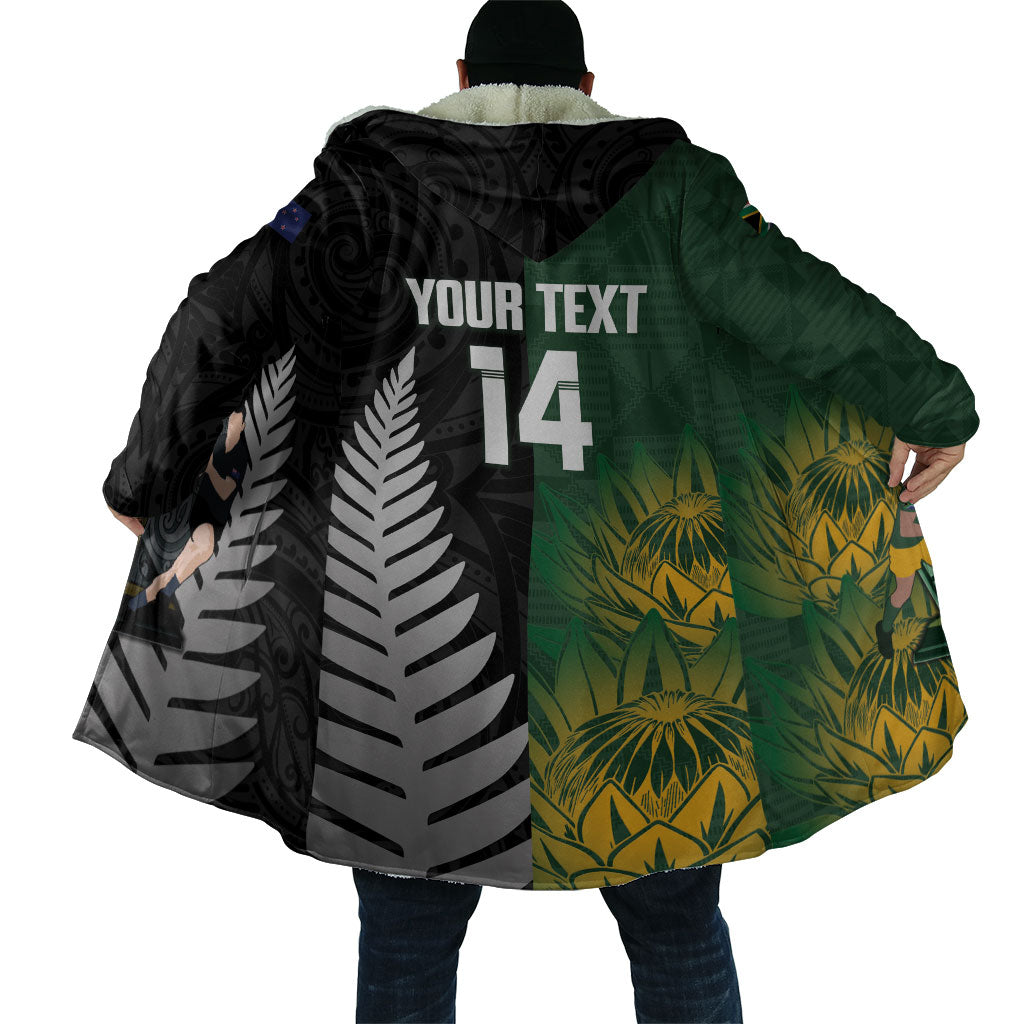 New Zealand and South Africa Rugby Custom Cloak Ultimate Rivalry All Black Springboks
