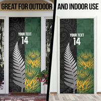 New Zealand and South Africa Rugby Custom Door Cover Ultimate Rivalry All Black Springboks