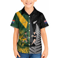 New Zealand and South Africa Rugby Custom Hawaiian Shirt Ultimate Rivalry All Black Springboks
