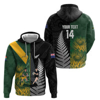 New Zealand and South Africa Rugby Custom Hoodie Ultimate Rivalry All Black Springboks