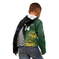 New Zealand and South Africa Rugby Custom Kid Hoodie Ultimate Rivalry All Black Springboks