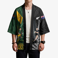 New Zealand and South Africa Rugby Custom Kimono Ultimate Rivalry All Black Springboks