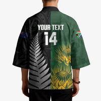New Zealand and South Africa Rugby Custom Kimono Ultimate Rivalry All Black Springboks