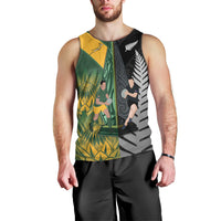 New Zealand and South Africa Rugby Custom Men Tank Top Ultimate Rivalry All Black Springboks