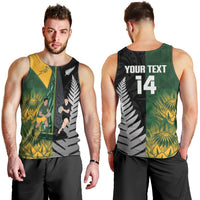 New Zealand and South Africa Rugby Custom Men Tank Top Ultimate Rivalry All Black Springboks