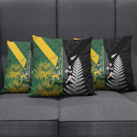 New Zealand and South Africa Rugby Pillow Cover Ultimate Rivalry All Black Springboks