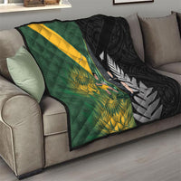 New Zealand and South Africa Rugby Quilt Ultimate Rivalry All Black Springboks