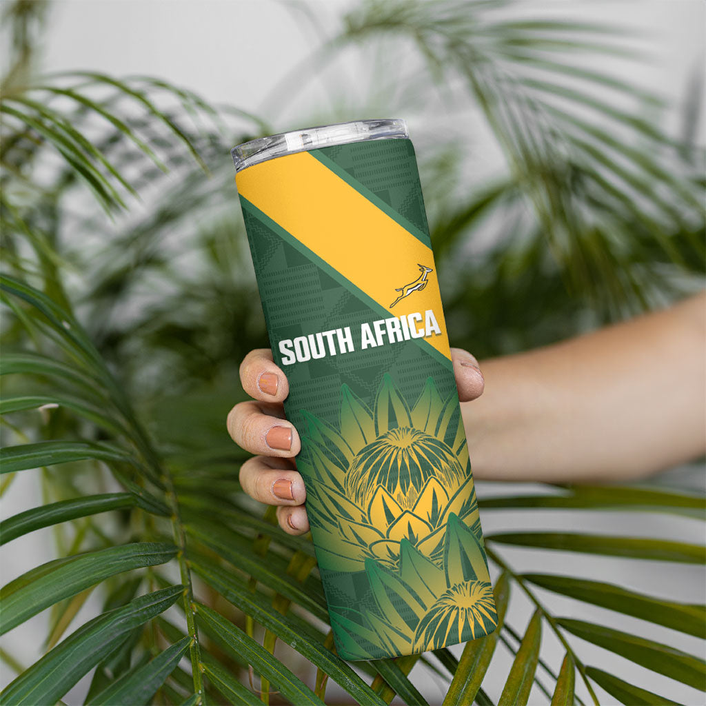 New Zealand and South Africa Rugby Skinny Tumbler Ultimate Rivalry All Black Springboks