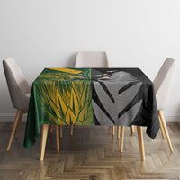 New Zealand and South Africa Rugby Tablecloth Ultimate Rivalry All Black Springboks