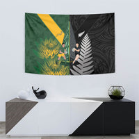 New Zealand and South Africa Rugby Tapestry Ultimate Rivalry All Black Springboks