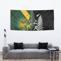 New Zealand and South Africa Rugby Tapestry Ultimate Rivalry All Black Springboks