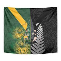 New Zealand and South Africa Rugby Tapestry Ultimate Rivalry All Black Springboks